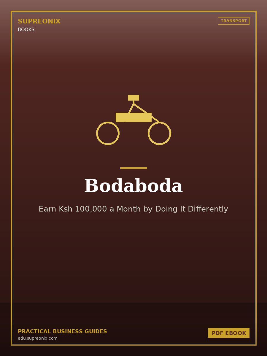 Bodaboda: Earn Ksh 100,000 a Month by Doing It Differently